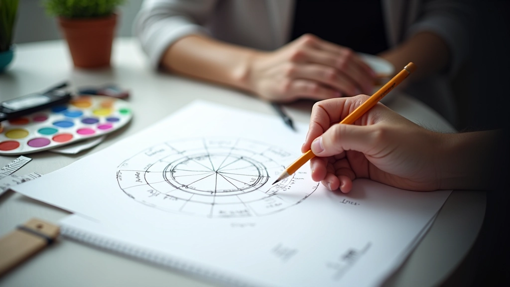 Sada jednoduchých ikonek pro radiální navigaci s čistým minimalistickým designem